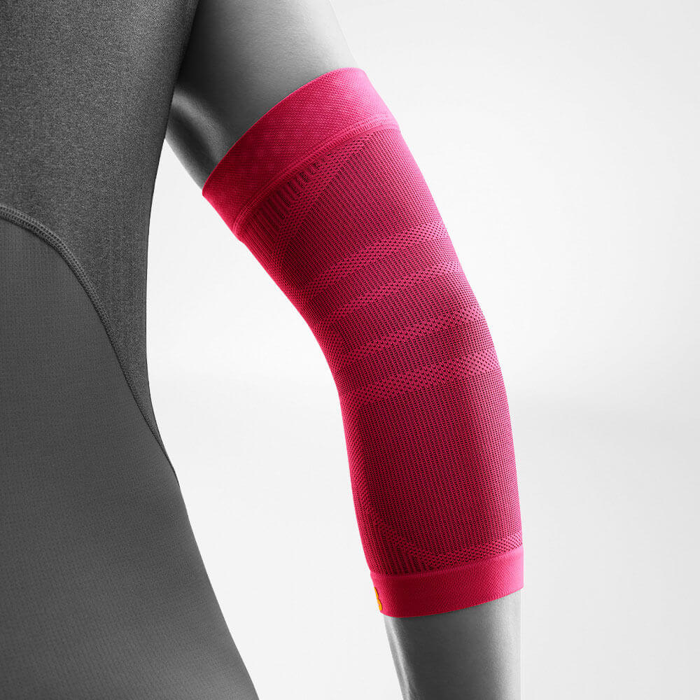 Back view of the Pink Sportsleeves for the elbow