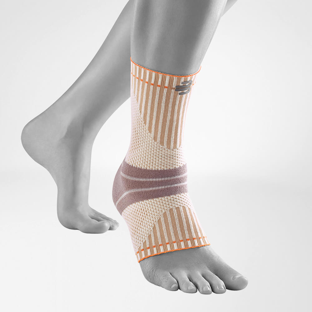 Gray ankle support for outdoor activities, provides excellent support and stability