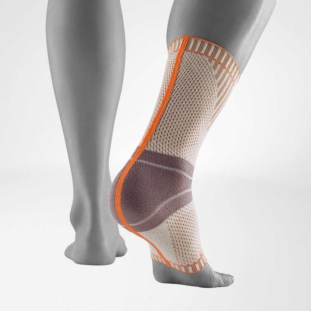 Ankle brace for sports activities with ergonomic design and high stability.