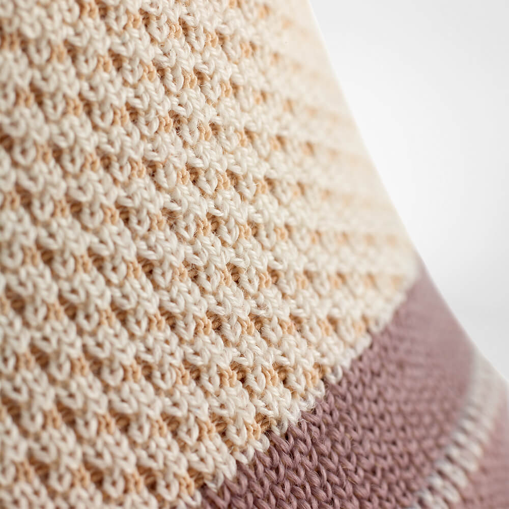 Close-up of a grey ankle brace knit detail for outdoor activities, perfect for ankle stabilization and support.